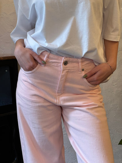DIXIE- jeans colorati leggeri frangiati sotto