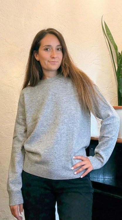 Maglione girocollo 100% lana