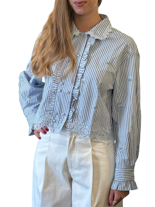 Camicia in crop  doppio petto