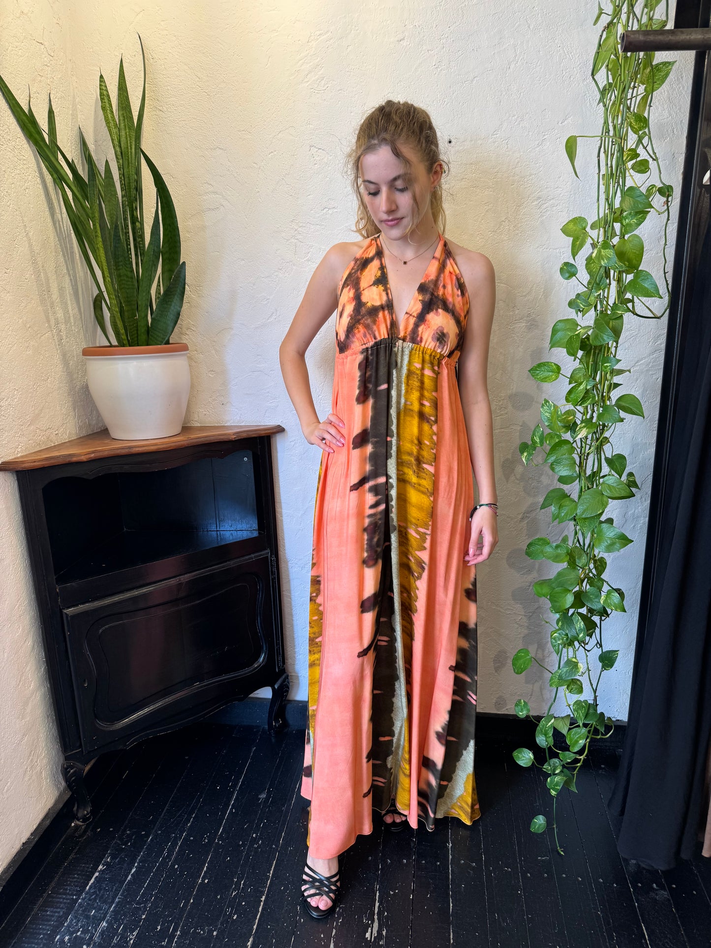 Dixie - Vestito Lungo Tie-Dye "Gipsy Chic"