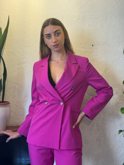 Dixie - completo giacca e pantalone fuxia
