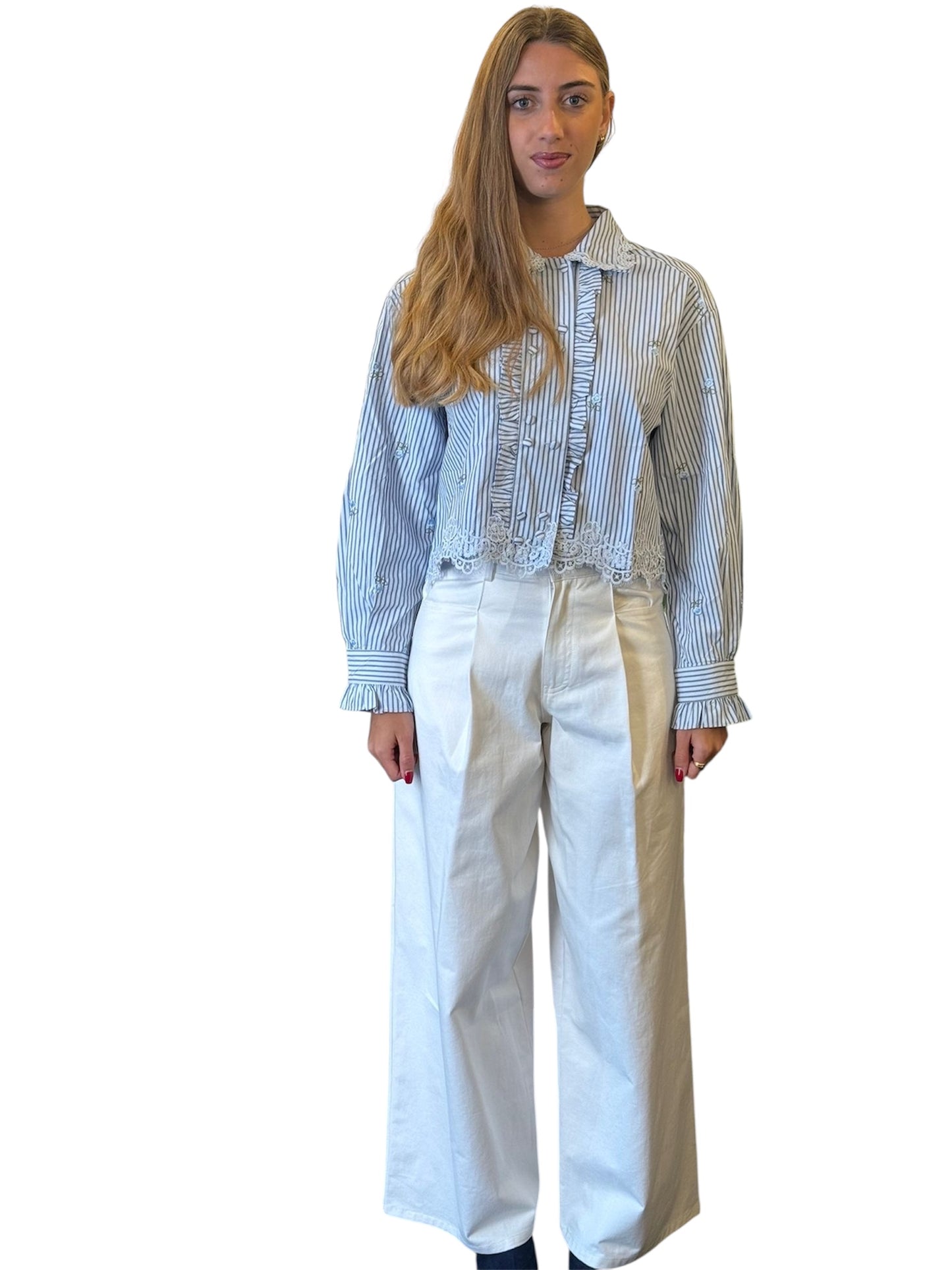 Camicia in crop  doppio petto