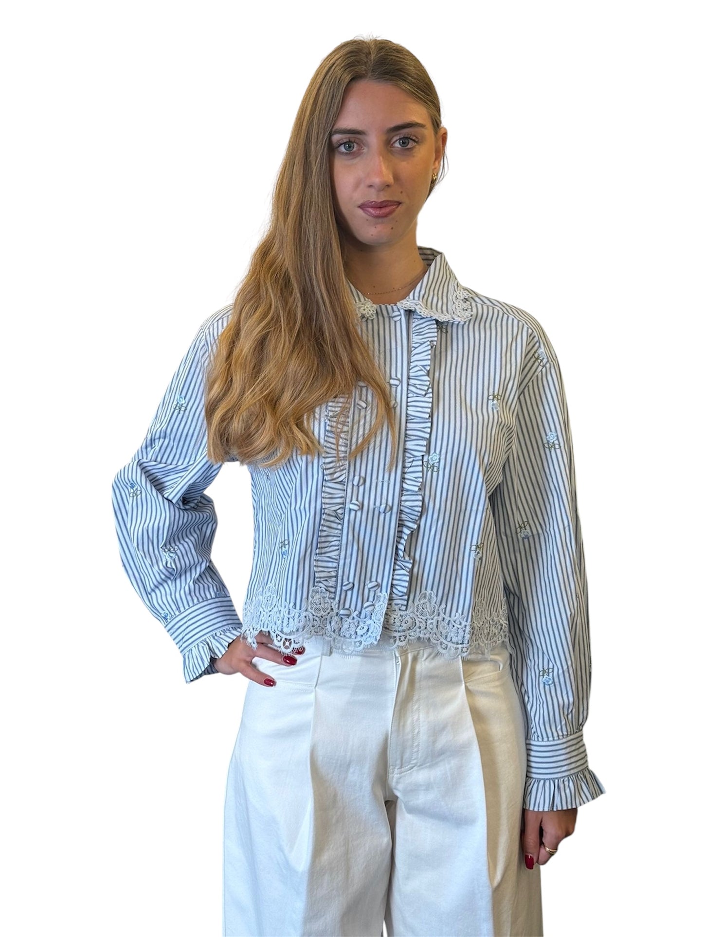 Camicia in crop  doppio petto
