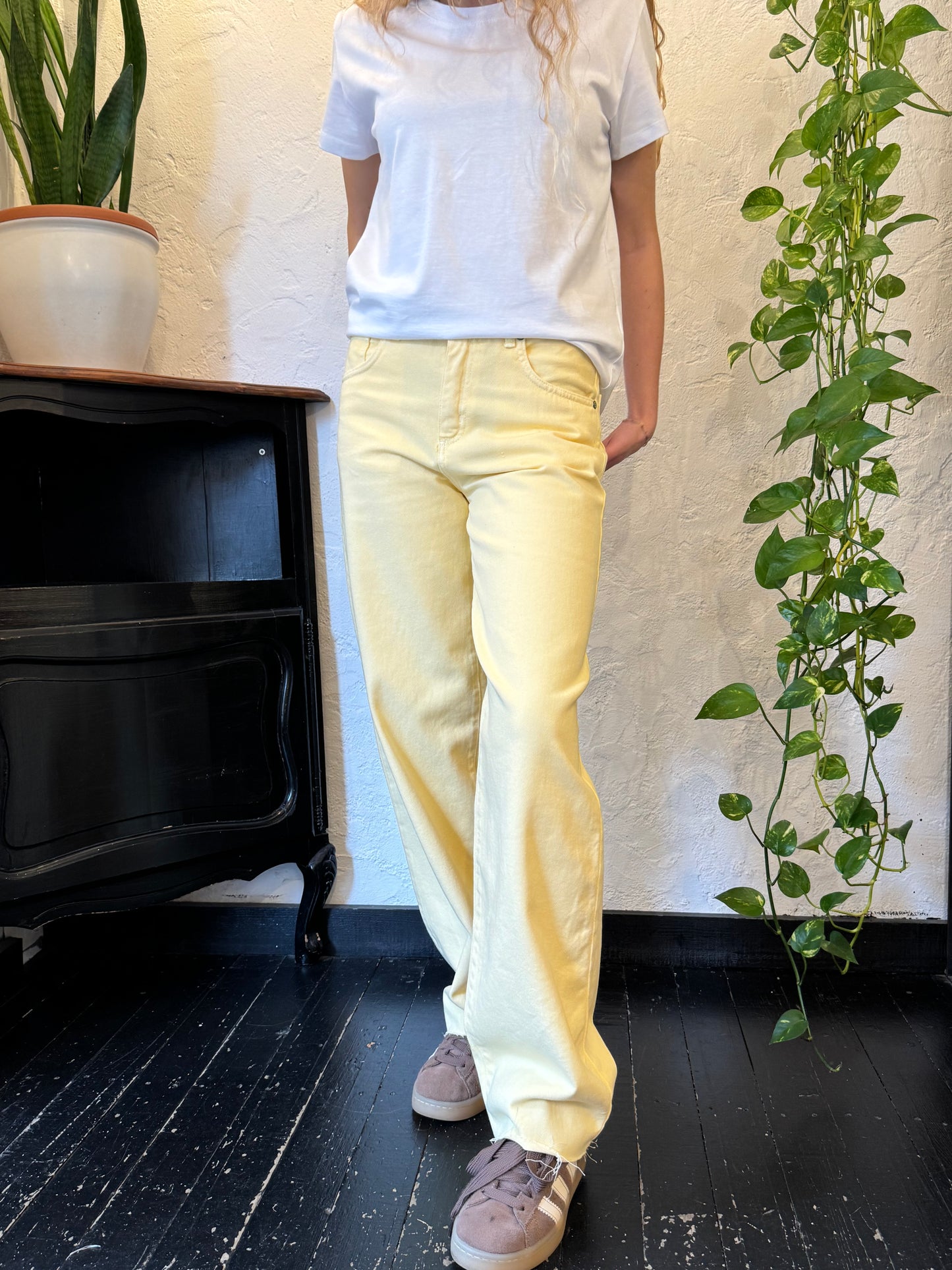 DIXIE- jeans colorati leggeri frangiati sotto