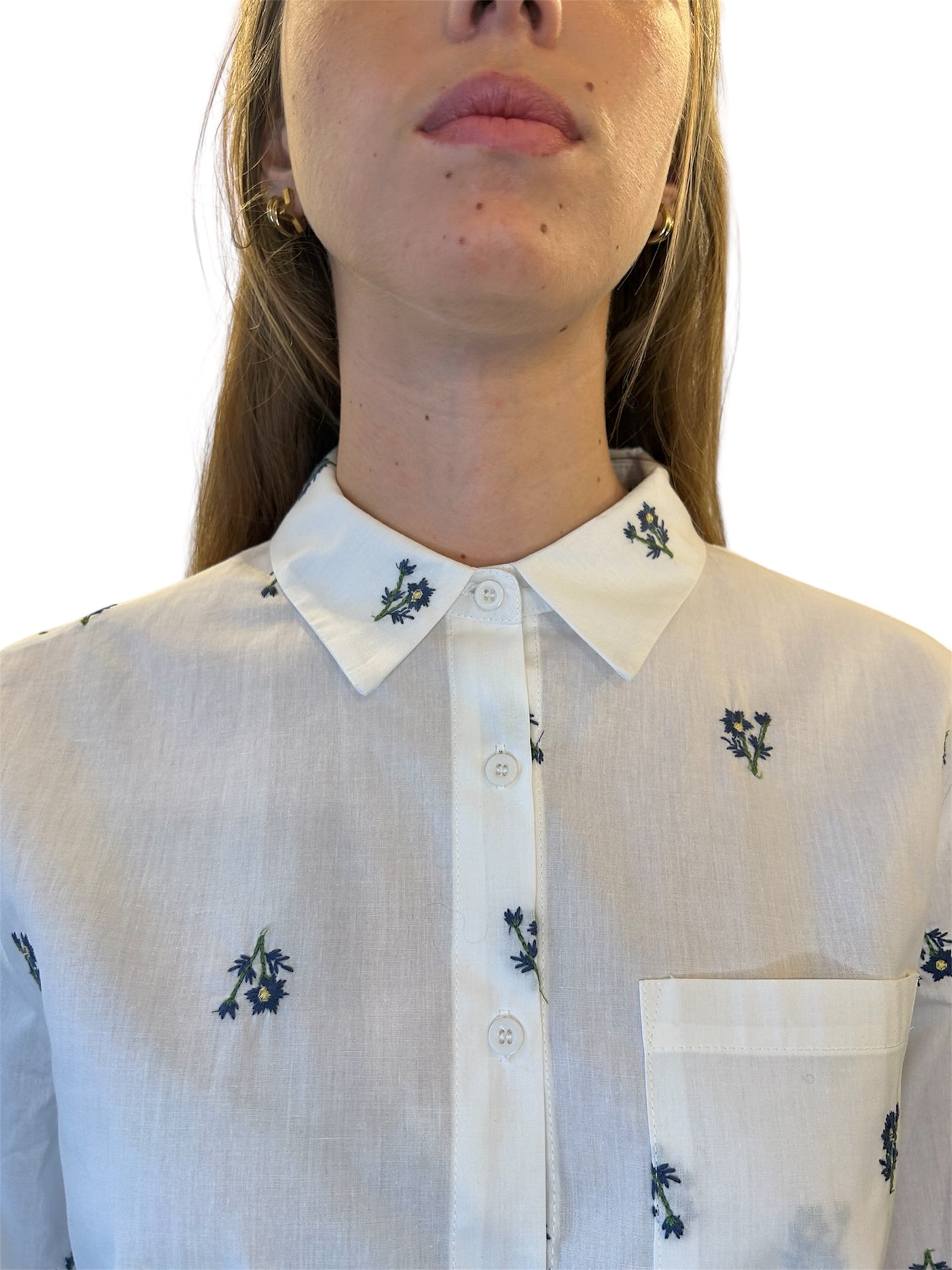 Camicia con fiori