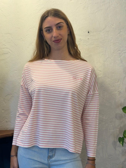 MAGLIETTA A RIGHE LOVE