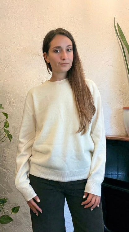 Maglione girocollo 100% lana