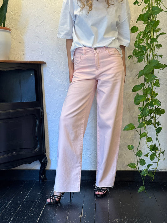 DIXIE- jeans colorati leggeri frangiati sotto