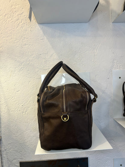 Bauletto in pelle con tracolla