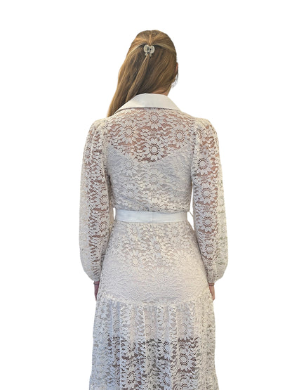 Vestito lungo in pizzo