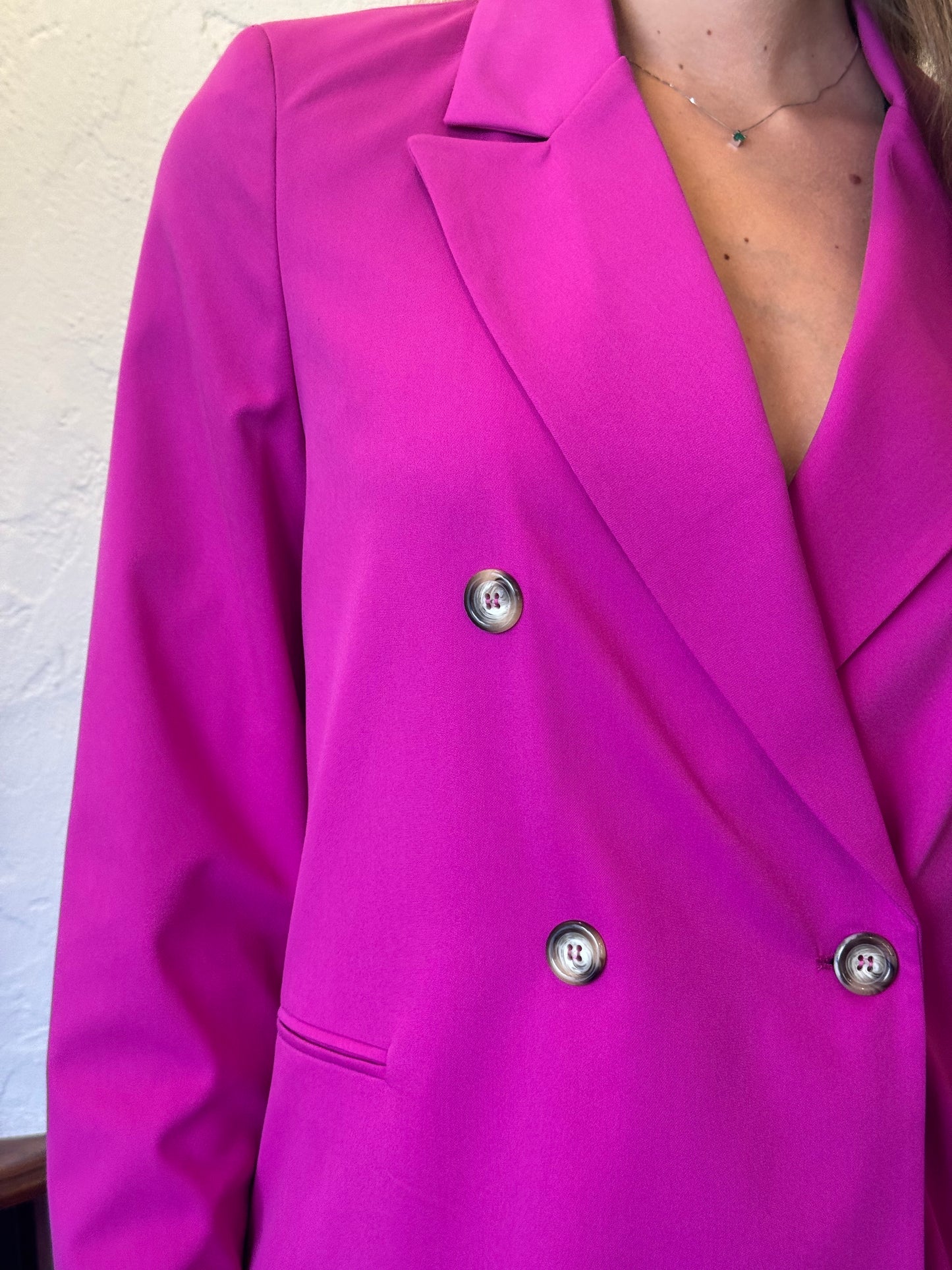 Dixie - completo giacca e pantalone fuxia