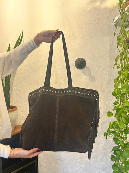 Postina in pelle scamosciata