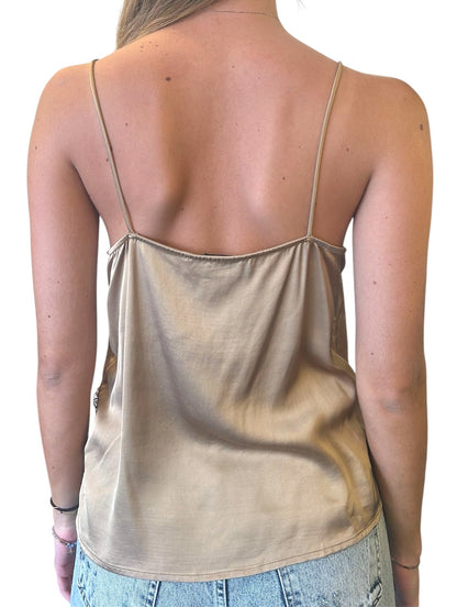 Top con spalline sottili e pizzo