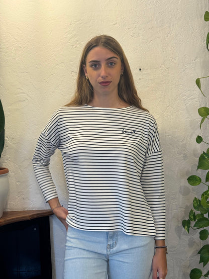 MAGLIETTA A RIGHE LOVE