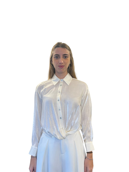 Camicia lucida trasparente