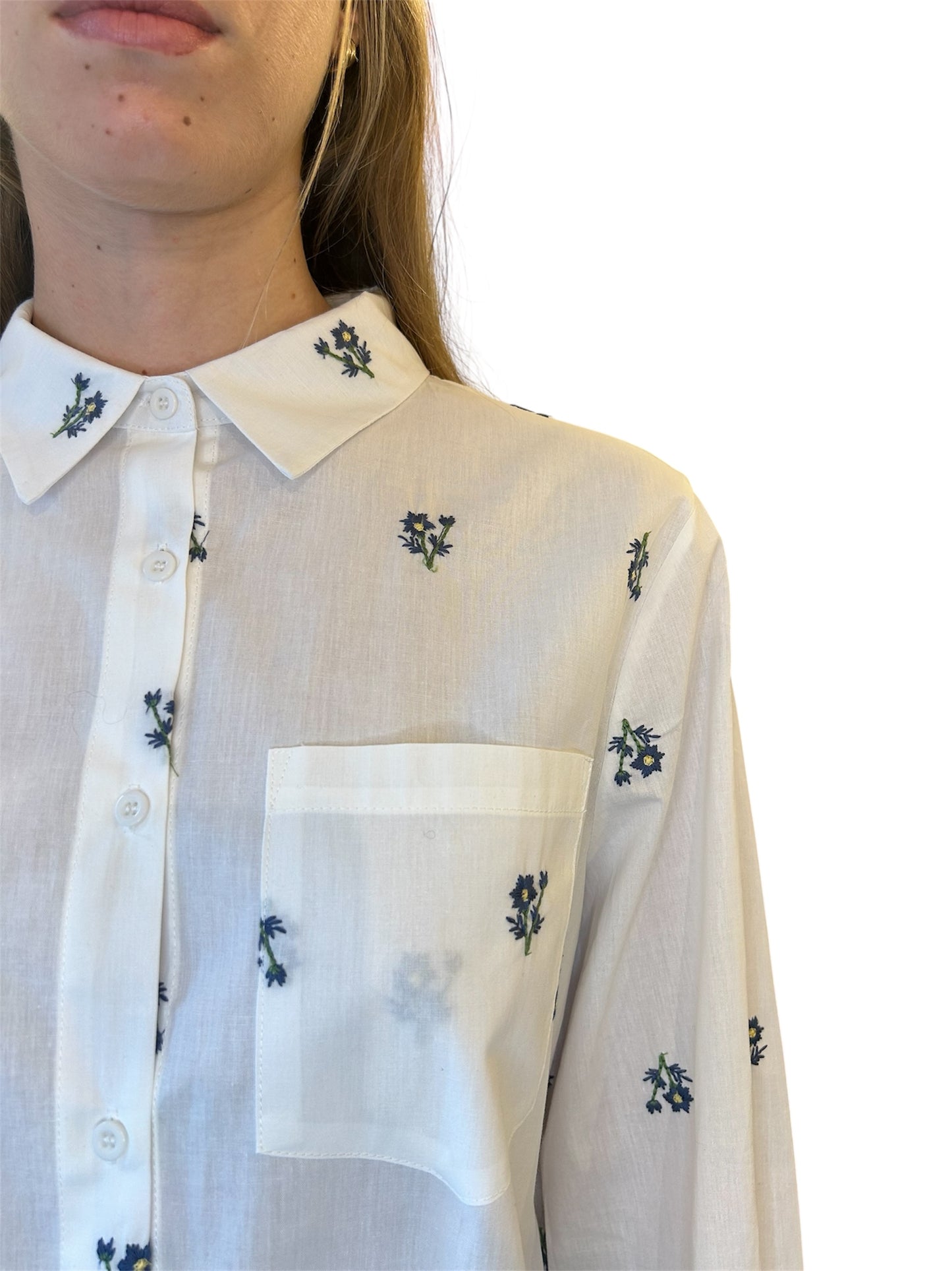Camicia con fiori