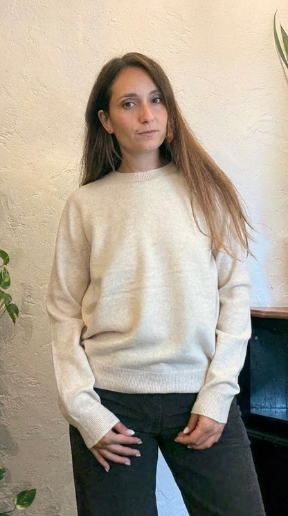 Maglione girocollo 100% lana