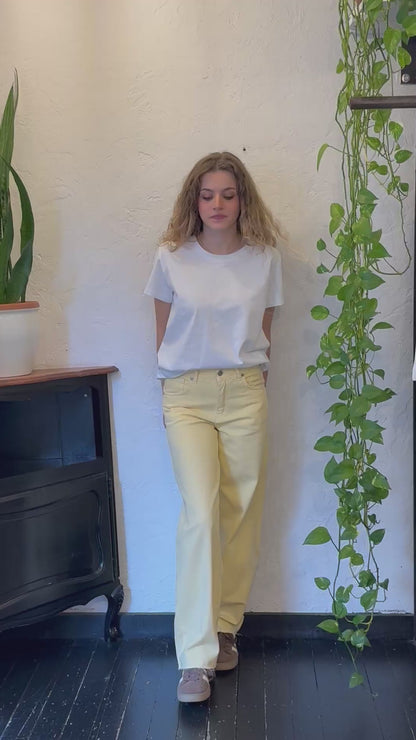 DIXIE- jeans colorati leggeri frangiati sotto