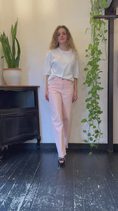 DIXIE- jeans colorati leggeri frangiati sotto